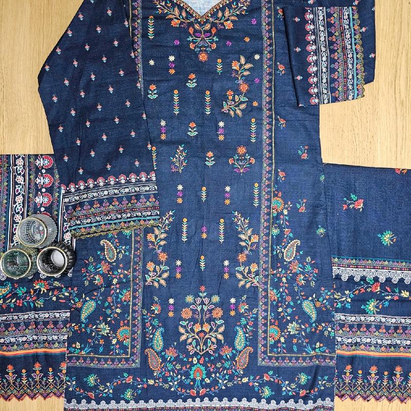 Bin saeed Embroidered Khaddar Collection With Embroidereddupatta (Small Medium Large XL XXL) 7