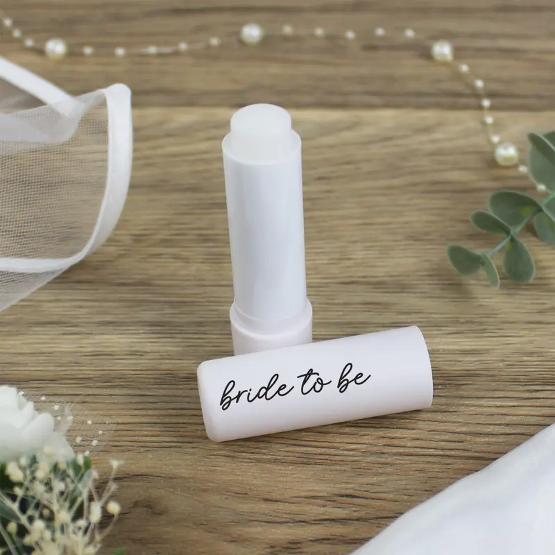 GiftsinaJiffy Black Bride Squad Lip Balms, White Bride Lip Balm, Black Hen Party Theme, Vanilla Flavour, Goody Bag Favour for Hen Do, Hen Party Bag Filler Compact Gentle Skincare Comfort 7
