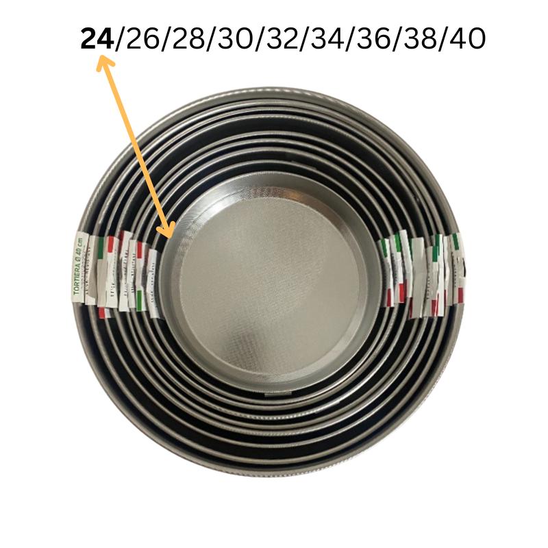 Round Oven Tray 24 cm Stainless Steel 18/10 3
