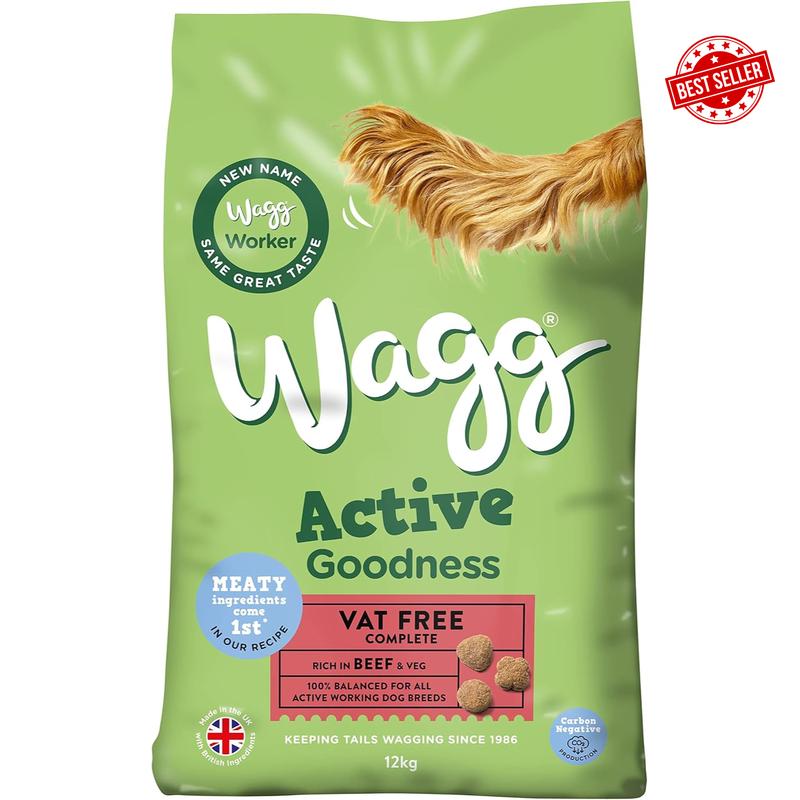 Active Goodness Complete Dry Adult Dog Food Beef & Veg 12kg - For All Active Working Dog Breeds 2