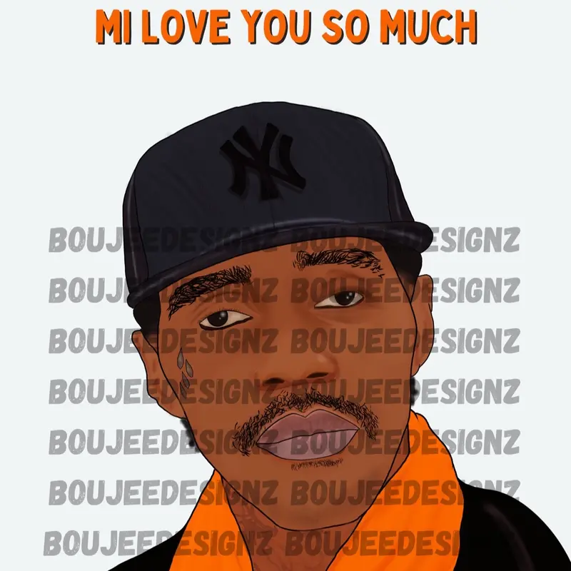 Vybz Kartel - Whine for mi baby - A5 birthday card 1