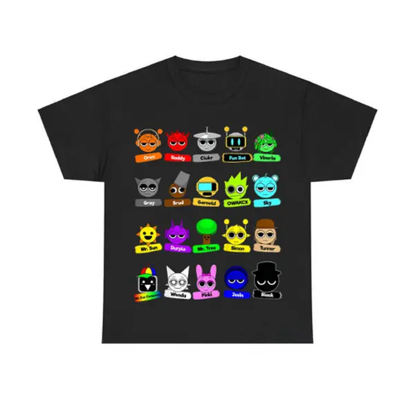 Sprunki Game Shirt, Sprunki Fan Tee, Sprunki Shirt for Boy, Roblox Cool Game Tee, Sprunki Fan Merch, Sprunki Owakcx Tshirt, Kids Popular Tee