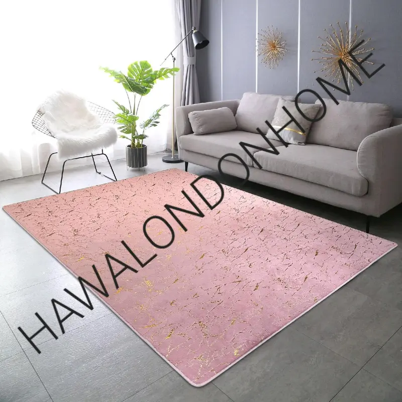 LUXURY NON SLIP MACHINE WASHABLE MARBLE EFFECT RUGS 90X190CM 160X230CM 190X270CM 7