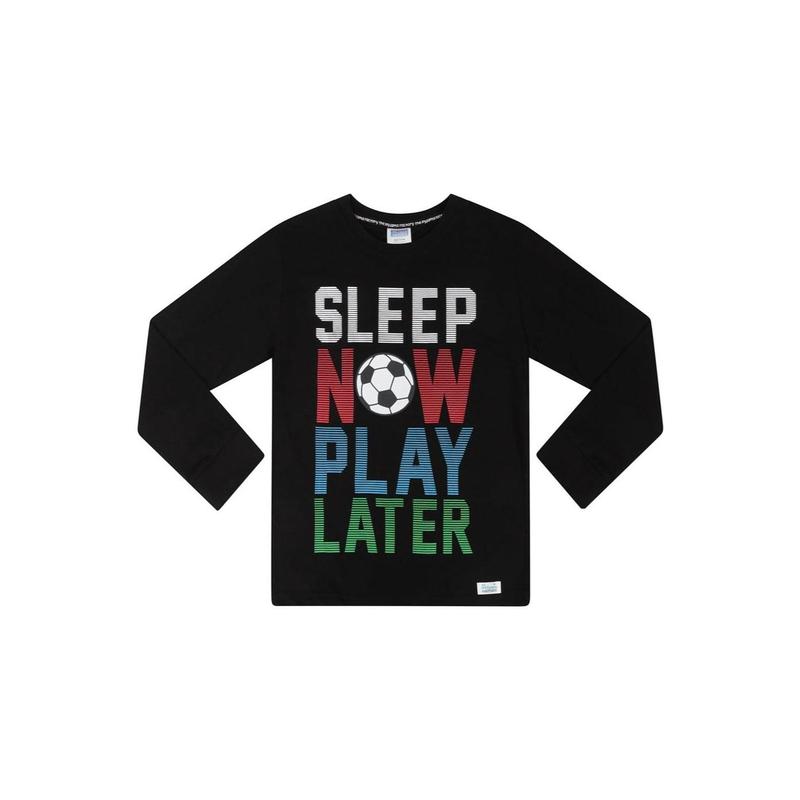 Boys Sleep Now Play Later Long Pyjamas 3