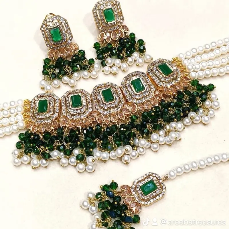 Nayra Nayab Jewellery Set - Perfect Mehndi Desi Jewelry for Any Occasion 5