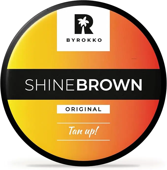 BYROKKO Shine Brown Sunbed Tanning Accelerator 210 ml, Cream Effective in Sunbeds & Outdoor Sun Tan, Long-Lasting Hydrating Formula with Natural Oils 0