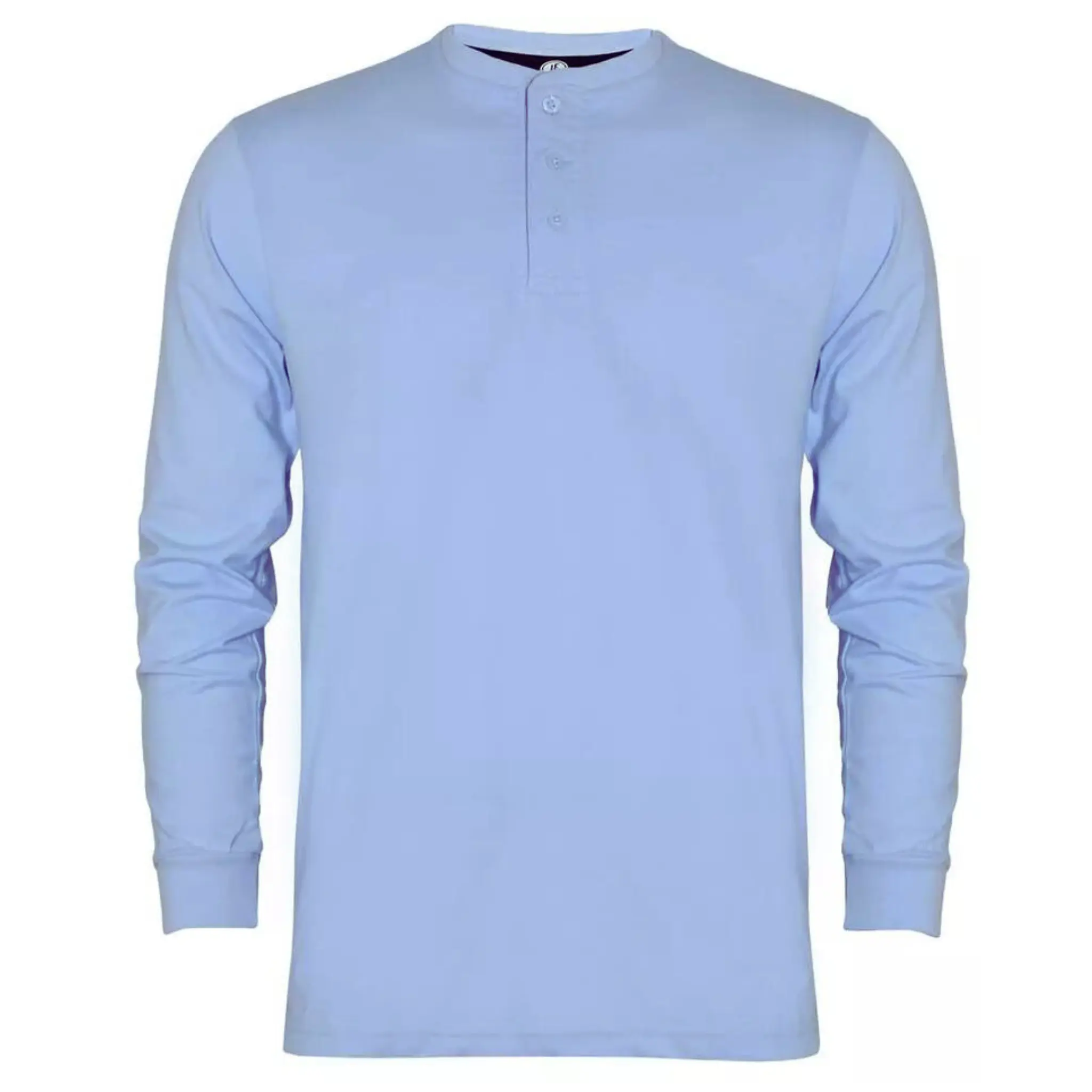 Mens Henley Shirt Plain Long Sleeve Jersey Grandad Neck Tee-shirt Top Causal in sizes (M to 3XL)(2334) Menswear Underwear Streetwear Tshirt Crewneck Round Neck Biker T-Shirt Beige Longsleeves