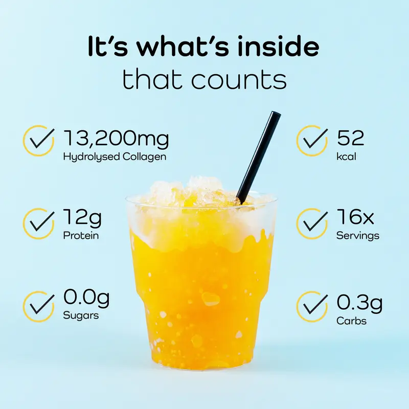 EatProtein Hydrolysed Tropical Collagen Juice 250g Pouch with Free Protein Shaker 12g Protein 13200mg Collagen Sugar Free Vitamin C B6 for Skin Hair Nail Care 16 Servings  Healthcare  Supplement  Beauty 7