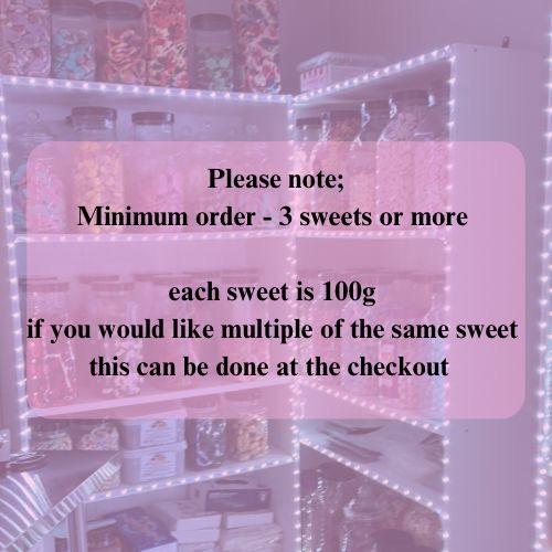 Choose your own Part2 Each Choice is 100g Select min 3 or more for Delivery Custom Pick n mix Candy Jelly Filled Marshmallows, Liquorice Toffees, pontefract cakes, cream rock and more 2