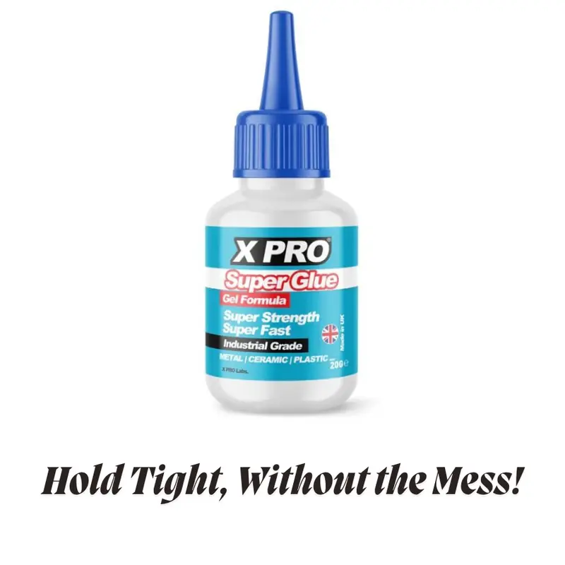 XPRO High Strength All-Purpose Super Glue Non-Drip Gel 20g - Fast-Acting Industrial-Grade Adhesive 3