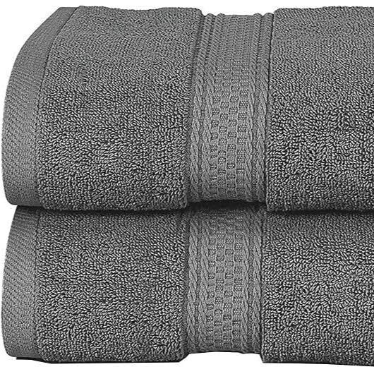 2 Pack Hand Towels 100% Cotton Quick Hand Dry Towels Soft Absorbent Quick Dry Reusable Quest Towels Size 50 x 80 cm Unisex  bathtowel quick-dry plain 0