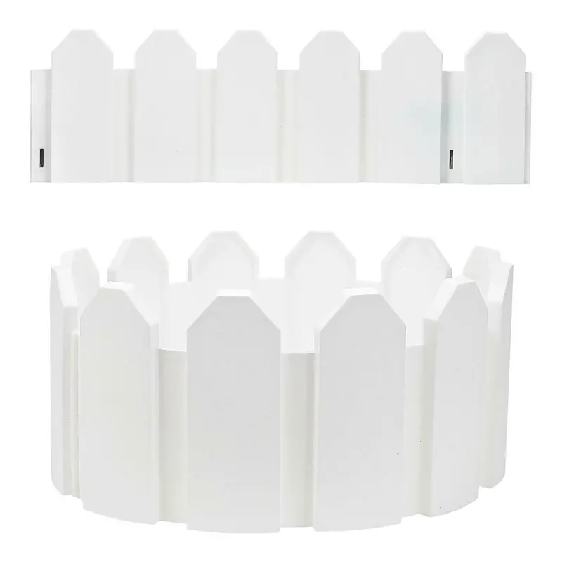 Lawn Plant Border Push In Securing Pegs - Interlocking Garden Edging | Create Straight Or Curved Shapes | Made From Durable, Long Lasting Pvc Plastic | Ideal For Lawn, Flower Beds And Pathways 0