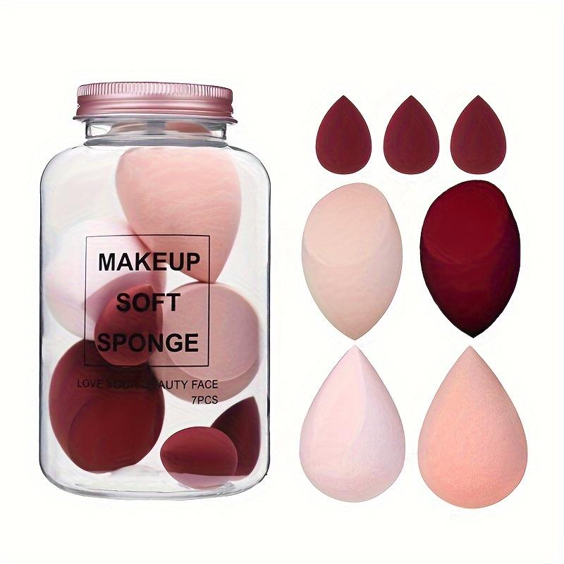 7pcs Hydrophilic Polyurethane Makeup Sponges, Unscented Beauty Blender Set, Skin-Friendly Foundation & Concealer Application Tools, with Air Cushion Design for All Skin Types 8