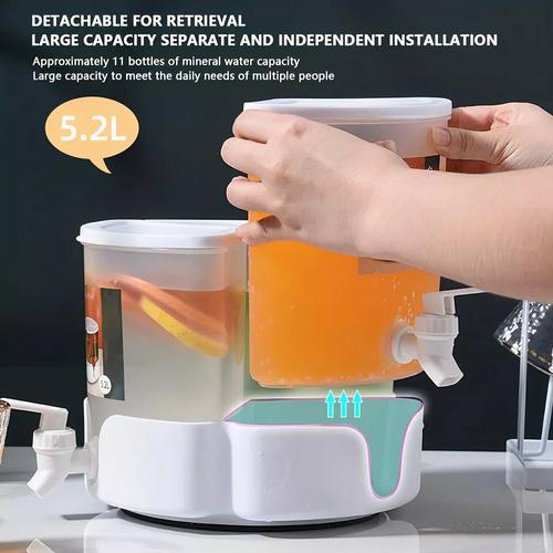 5L Jug With Tap Cold Water Container Lemonade Drink Dispenser for Refrigerator 6