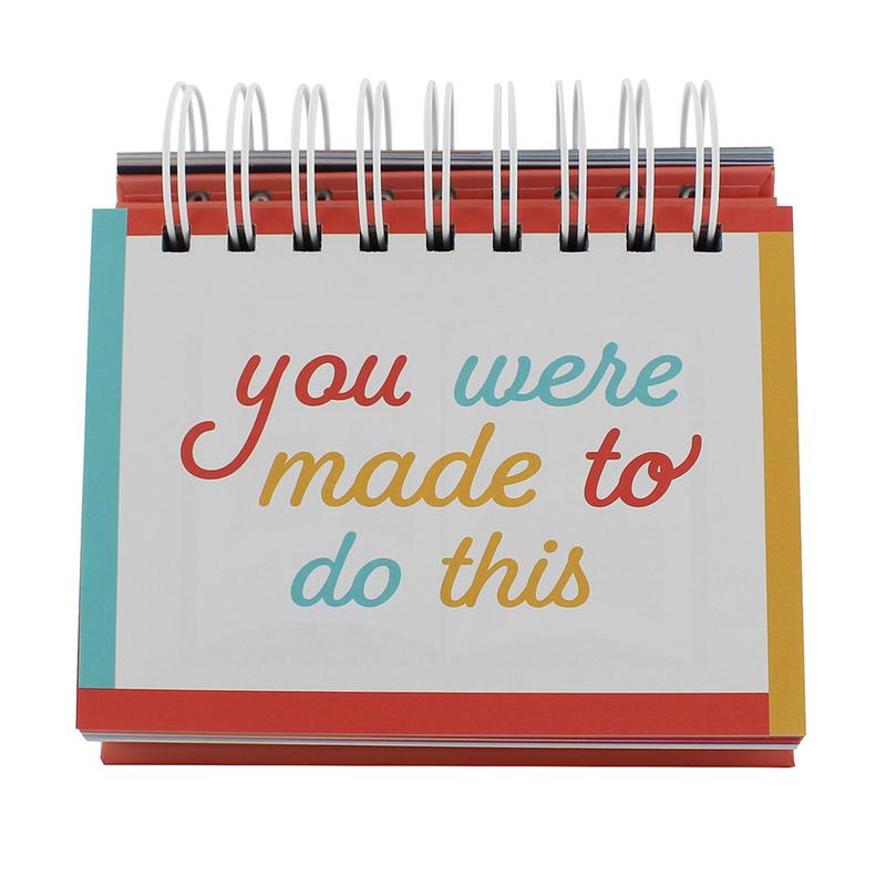 Ginger Fox Relax Make Time 365 Days of Positive Affirmations Desk Pad | Inspirational Quotes for Optimistic Thinking & Self-Empowerment | Bright, Happy Colours to Enhance Any Workspace 4