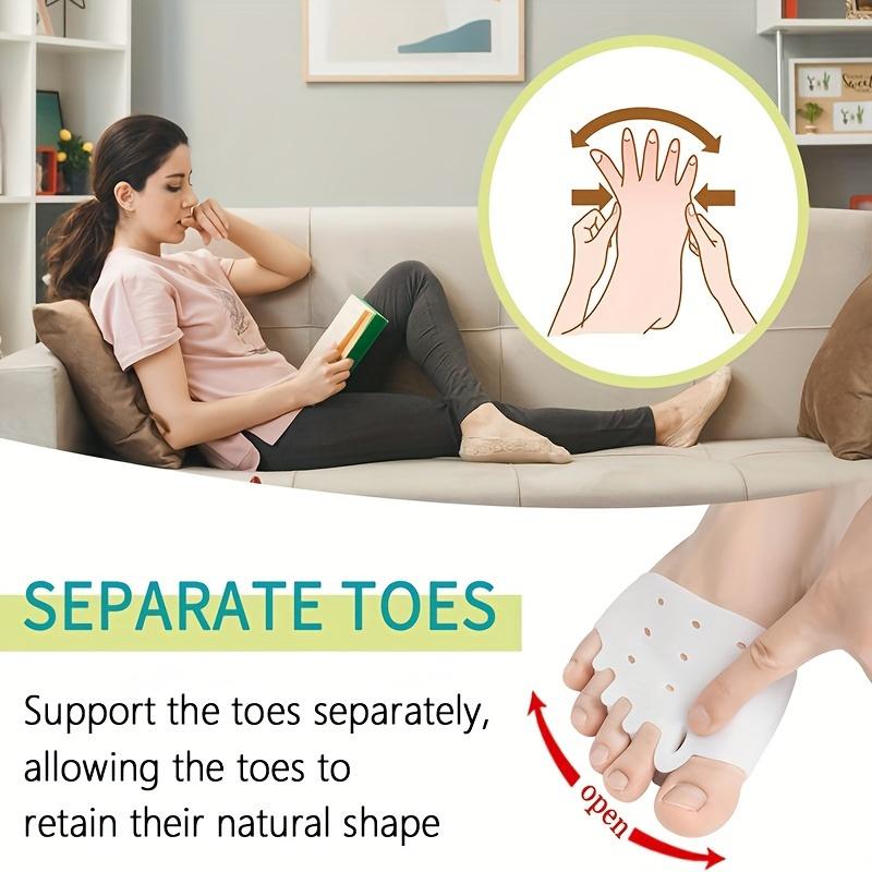 Silicone Gel Toe Separator Pads, 2pcs Set with Honeycomb Breathable Design, Universal Foot Care Toe Spacers for Men and Women, Comfortable and Durable, Latex-Free, Washable and Reusable 1