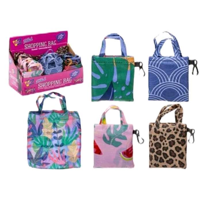 PATTERNED FOLDED SHOPPING BAGS 4ASSORTED 2