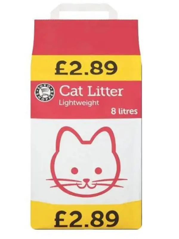 Euro Shopper Cat Litter Lightweight 8 Litres - Ideal for Small Spaces