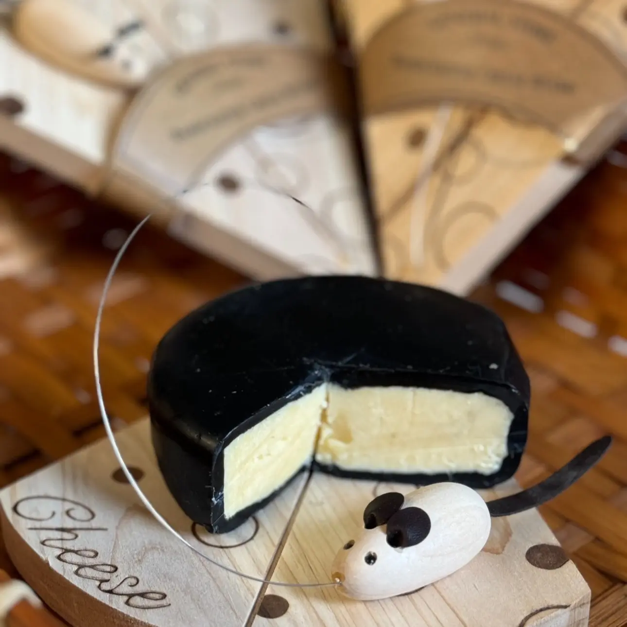 Cheshire Cheddar Truckle & Mini Cheeseboard with Cutting Wire