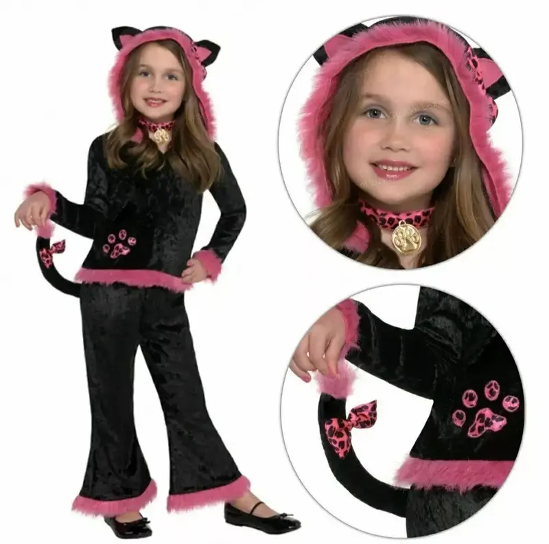 Amscan Kuddly Kitty Cat Toddlers and Girls Fancy Dress Costume Age 4-6 Years 1