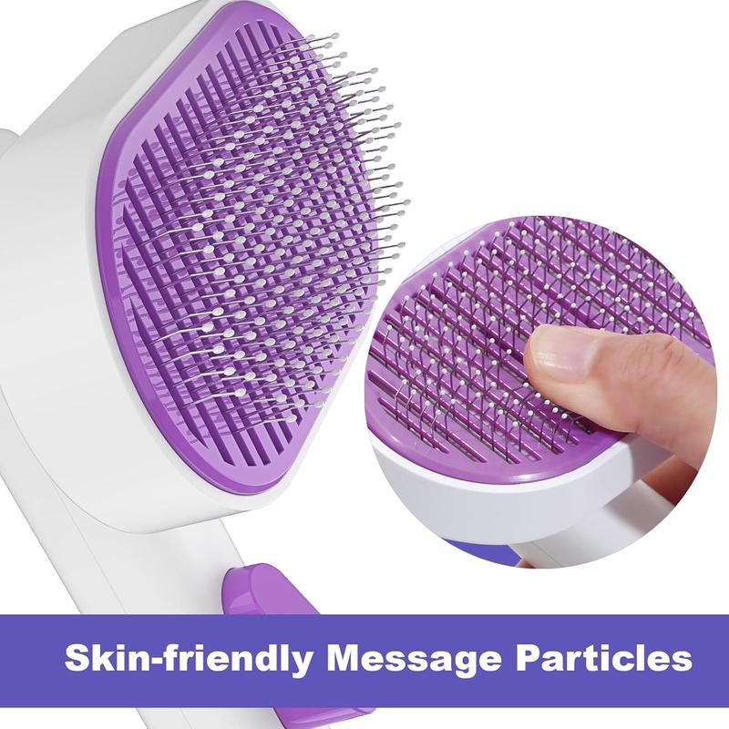 Self-Cleaning Cat and Dog Brush: One-Click Slicker for Effortless Shedding Control 3