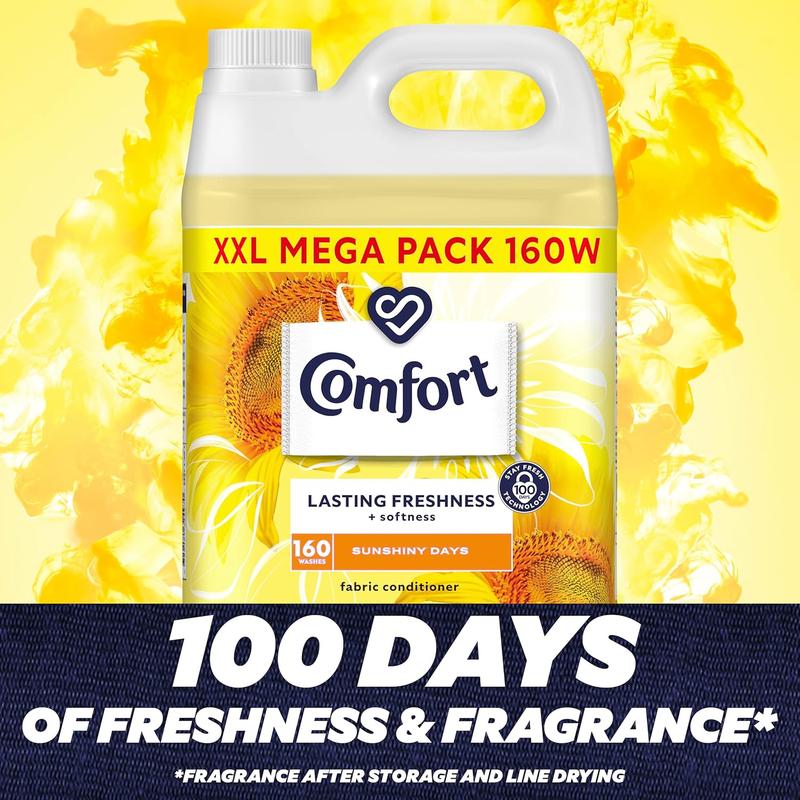 Sunshiny Days Fabric Conditioner with Stay Fresh technology for 100 days of freshness + fragrance* 160 wash 4800ml, Pack Of 1 5