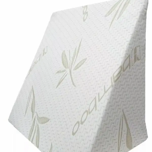 Bamboo Large Wedge Pillow Memory Foam Back Support Acid Reflux Raised Bed Foam 0