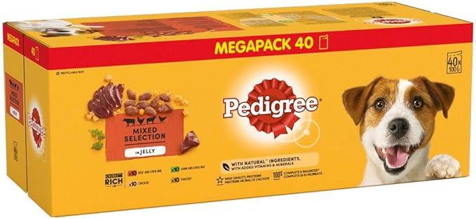 Product Introduction of Mixed Selection in Jelly 40 Pouches, Adult Wet Dog Food, Megapack (40 x 100 g) 6