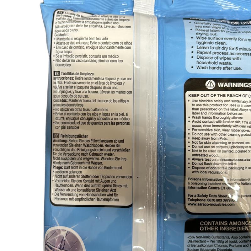 Greenshield anti-bacterial floor surface wipes pack of 24 Household 5