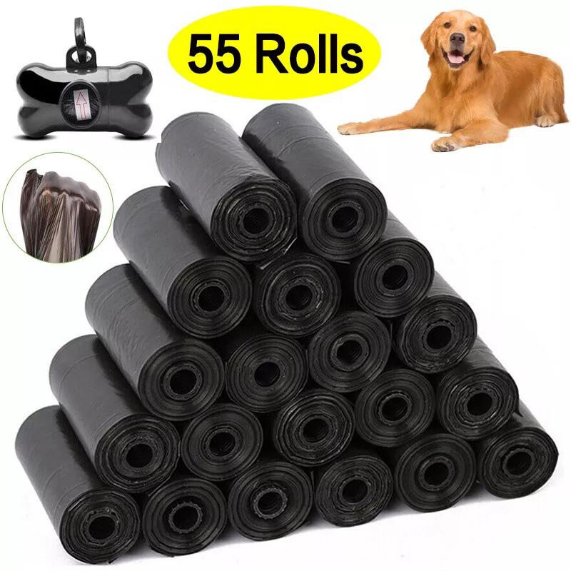1100x Dog Poo Bags Biodegradable Pet Cat Dog Poop Waste Bags with Dispenser  - Perfect for Pet Waste 1