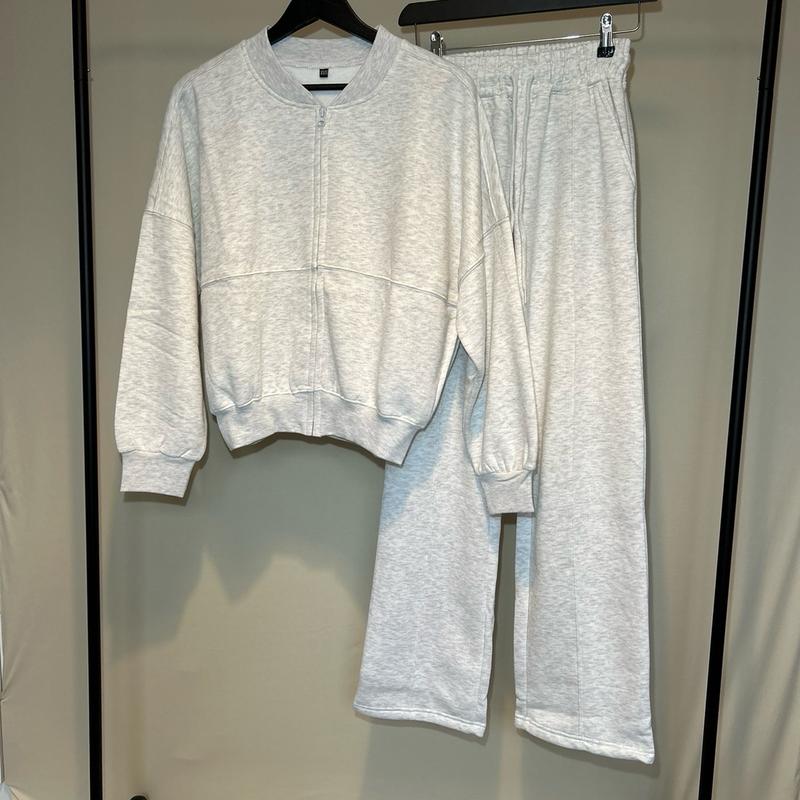 Bomber jacket and seam front straight leg tracksuit 5