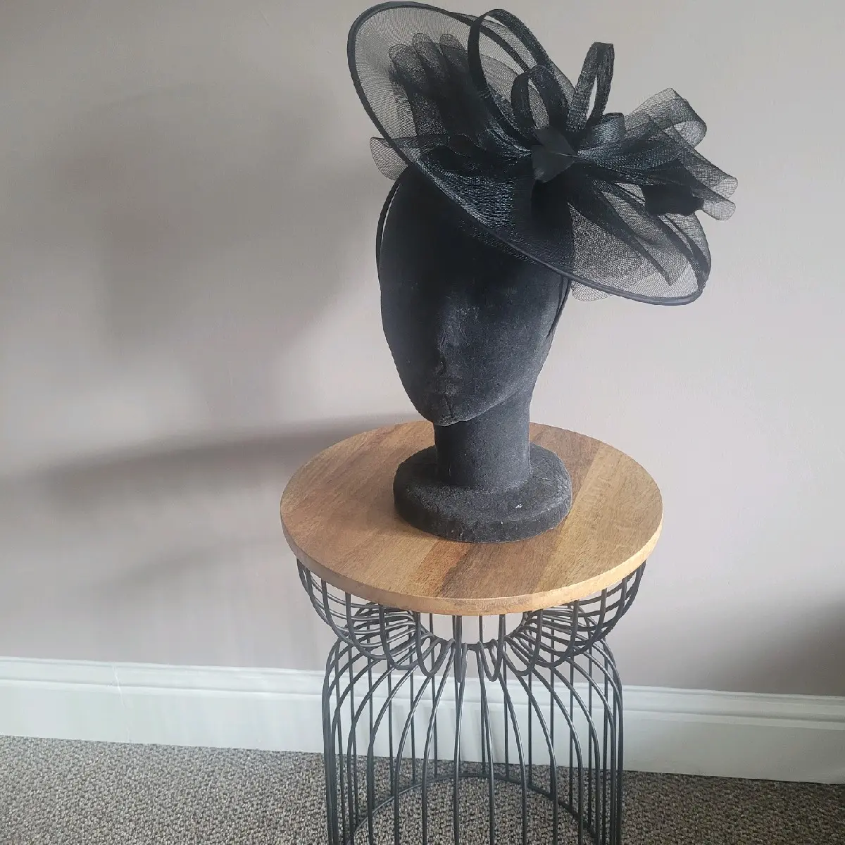 Black Daniella Fascinator