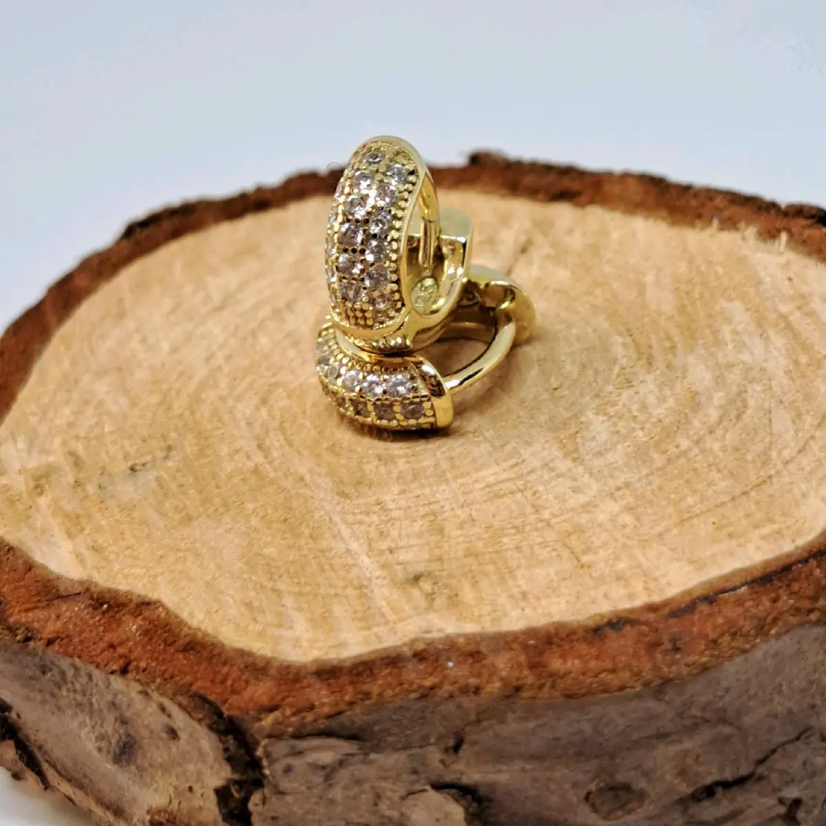 Small Gold Plated Sterling Silver Earrings