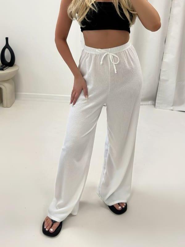 This That Fashion Women's Ladies Wide Leg Drawstring Palazzo Bottom Trouser Pant Womenswear 7