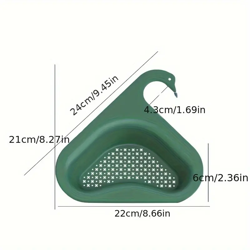 2pcs Kitchen Leftover Sink Strainer Sink Swan Drain Basket General  Fruit and Vegetable Drain Basket Multifunctional Drain Basket 1