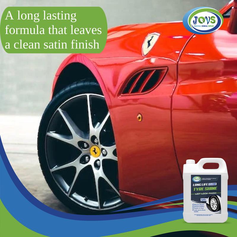 JOVS Tyre Shine Clear 5 , 2 X 5 And 4 X5 Litre - Premier Wet Look Tire Dressing Gel for Cars, Long-lasting Silicone Formula, Instant Sheen, Ultimate Tire Shine 5