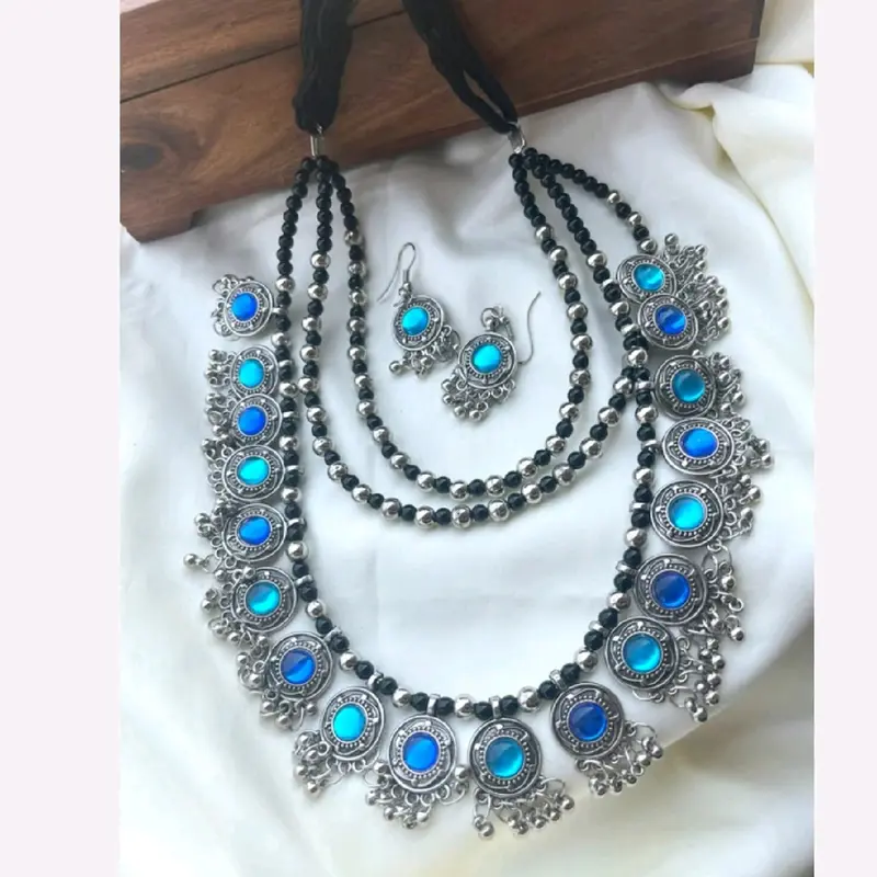 Oxidised Silver Plated Jewellery Set (999) for Women 1