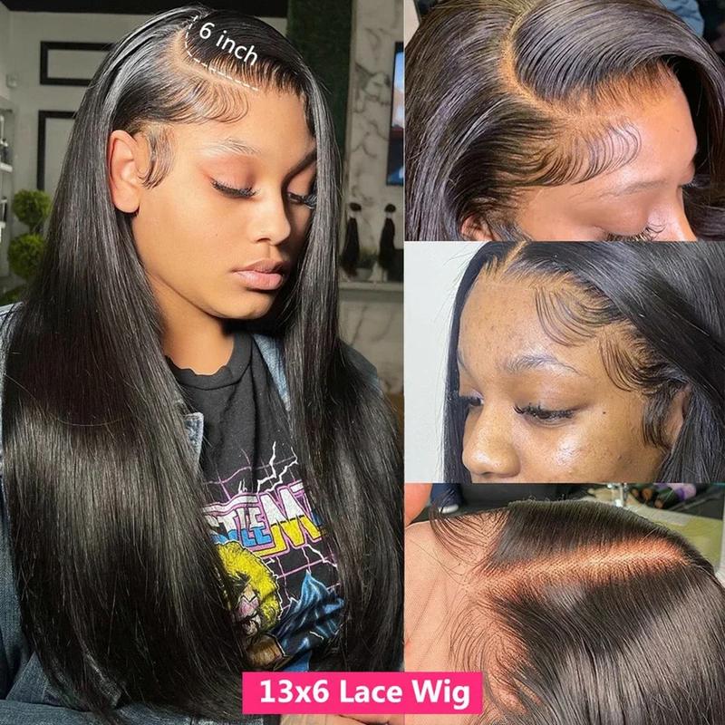 Product Introduction of Bling Hair HD Human Hair Wig 16inch Straight Brazilian Lace Frontal Wig For Women 180 Density Glueless Pre Plucked Natural Color Transparent Lace Front Wig 13x4 13x6 Baby Hair Bleached Knots Free Shipping UK Human Hair Wig 12