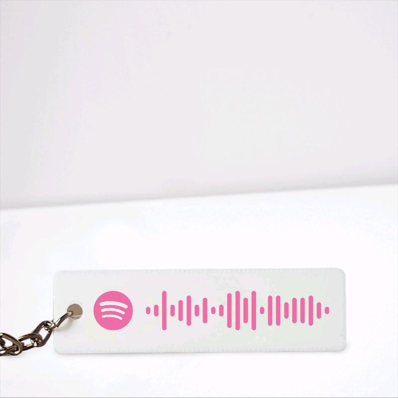 Spotify Code Keyring - Custom Bag Charm Keychain Keyring for Music Lovers 6