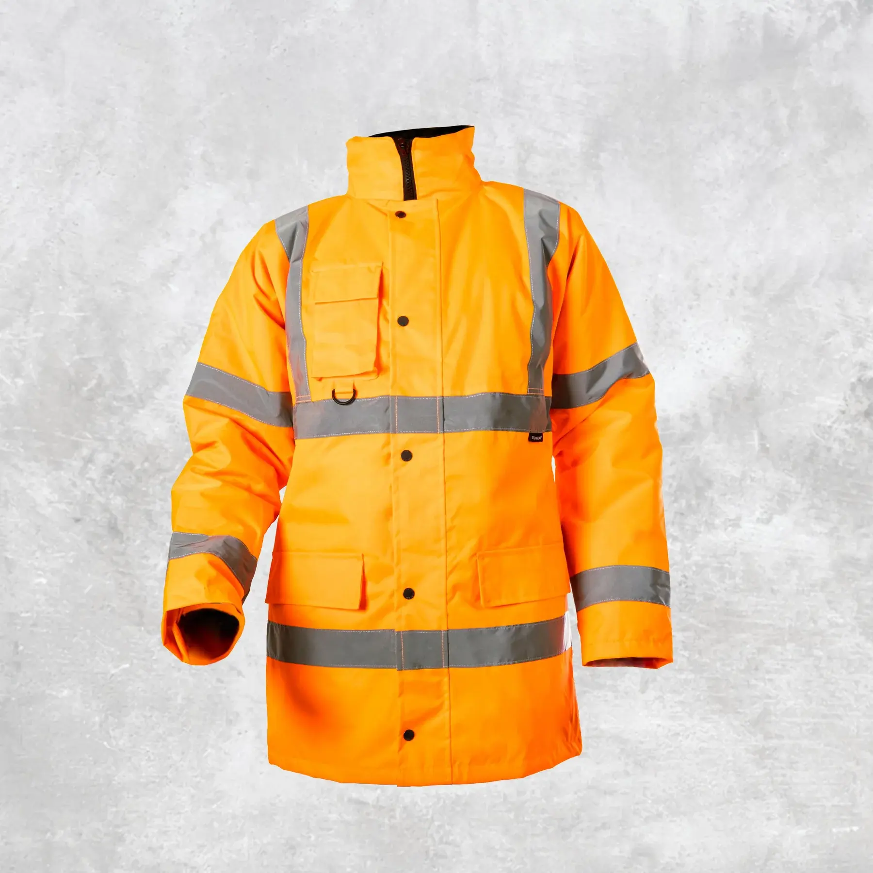 Step Ahead Men's Hi Vis Orange Parka Jacket for Coats - Menswear