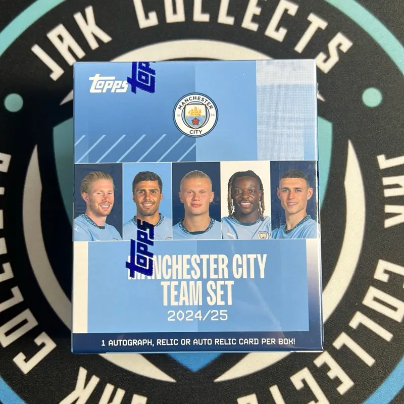 MANCHESTER CITY TEAM SET - LIVE OPENED SPORTS TRADING CARDS