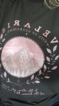 Product Review of Women's Mountain & Letter Print Round Neck Tee, Trendy Casual Crew Neck Short Sleeve T-shirt for Daily Wear, Ladies Summer Outfit from N**d 0