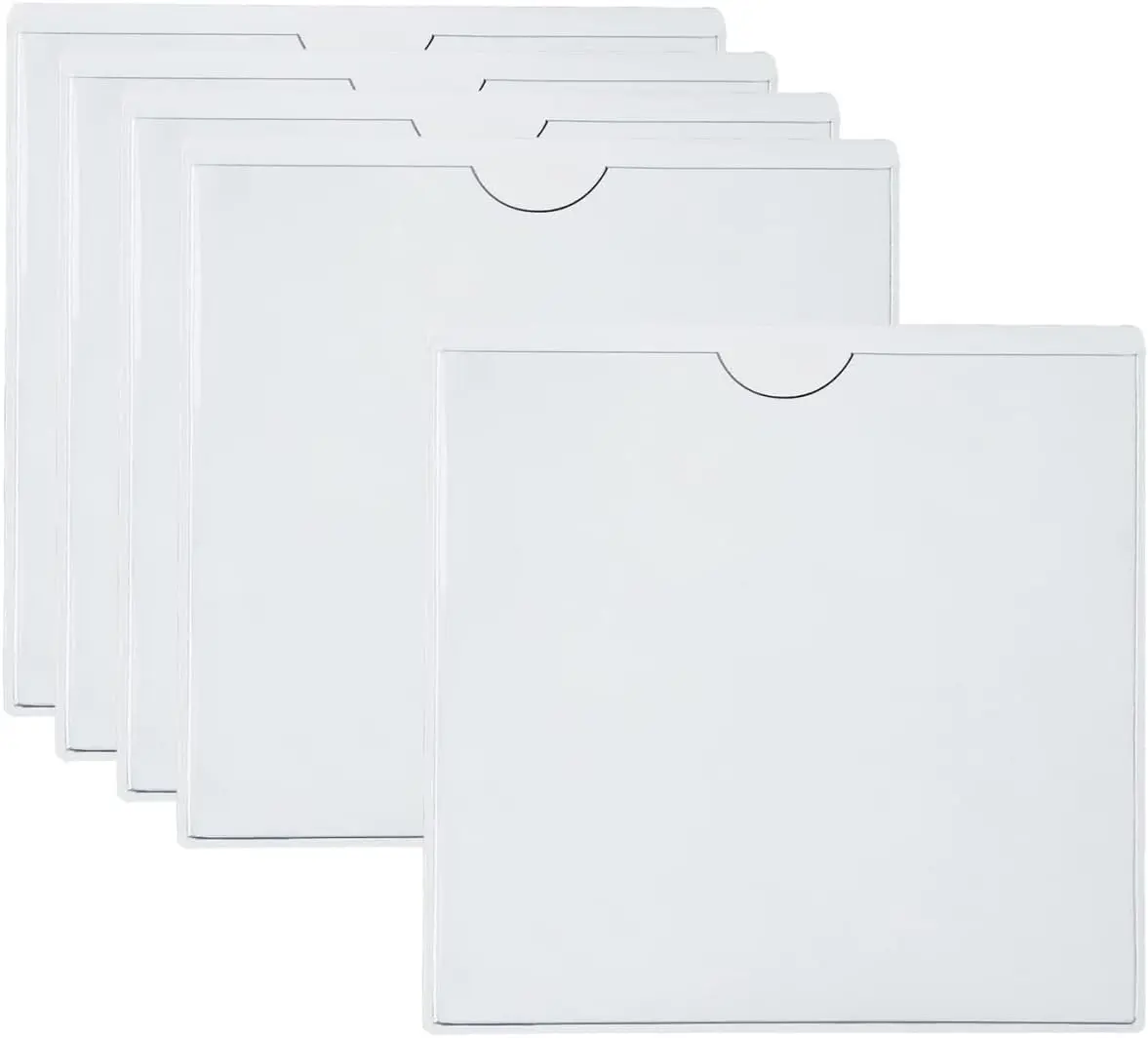 Pack of 2 x Self-Adhesive Windscreen Parking Permit Holders – Sticky Clear Car Permit and Ticket Holders for Car, Van, or Caravan Tax Disc holder 10.5 x 10.5 cm