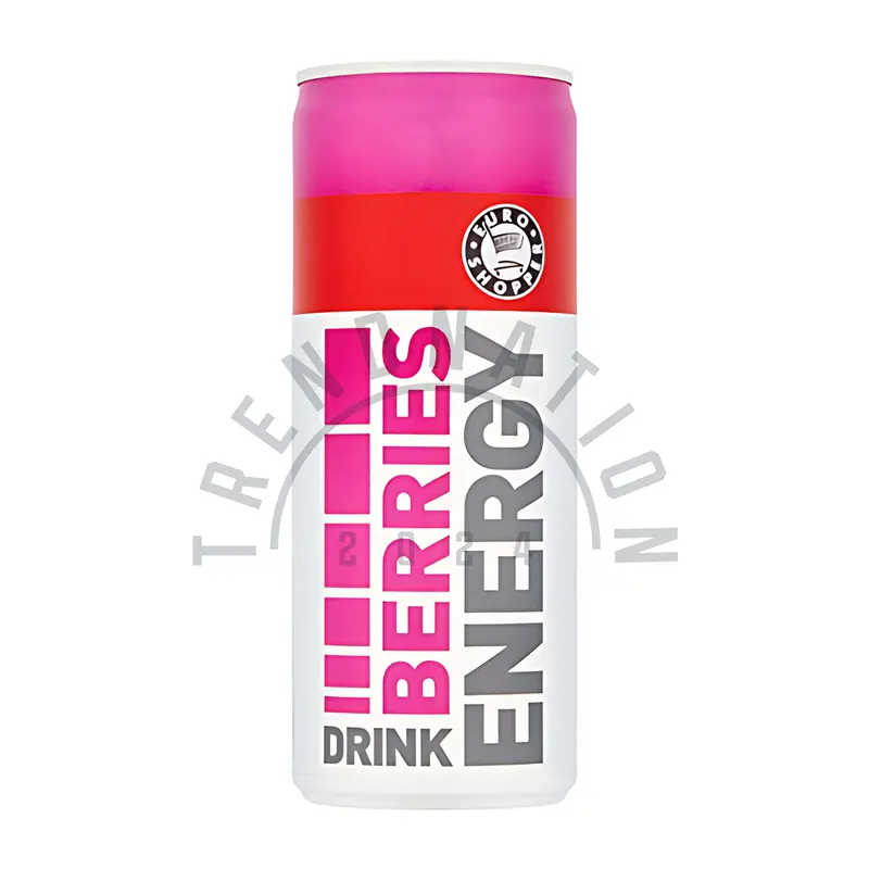 Euro Shopper Energy Drink 24 Pack (24 x 250ml) | Original, Berries and Sugar Free Flavours | Carbonated Sports Drinks Beverage 4