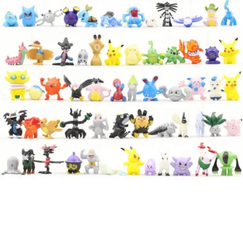 48pcs Pokemon Pikachu Mini Figures Charizard Charmander Squirtle Venusaur PVC Collection Figurine Kids Juguetes Toys Multicoloured Educational Gift Set Boys Girls Multicoloured Educational Gift Set 7