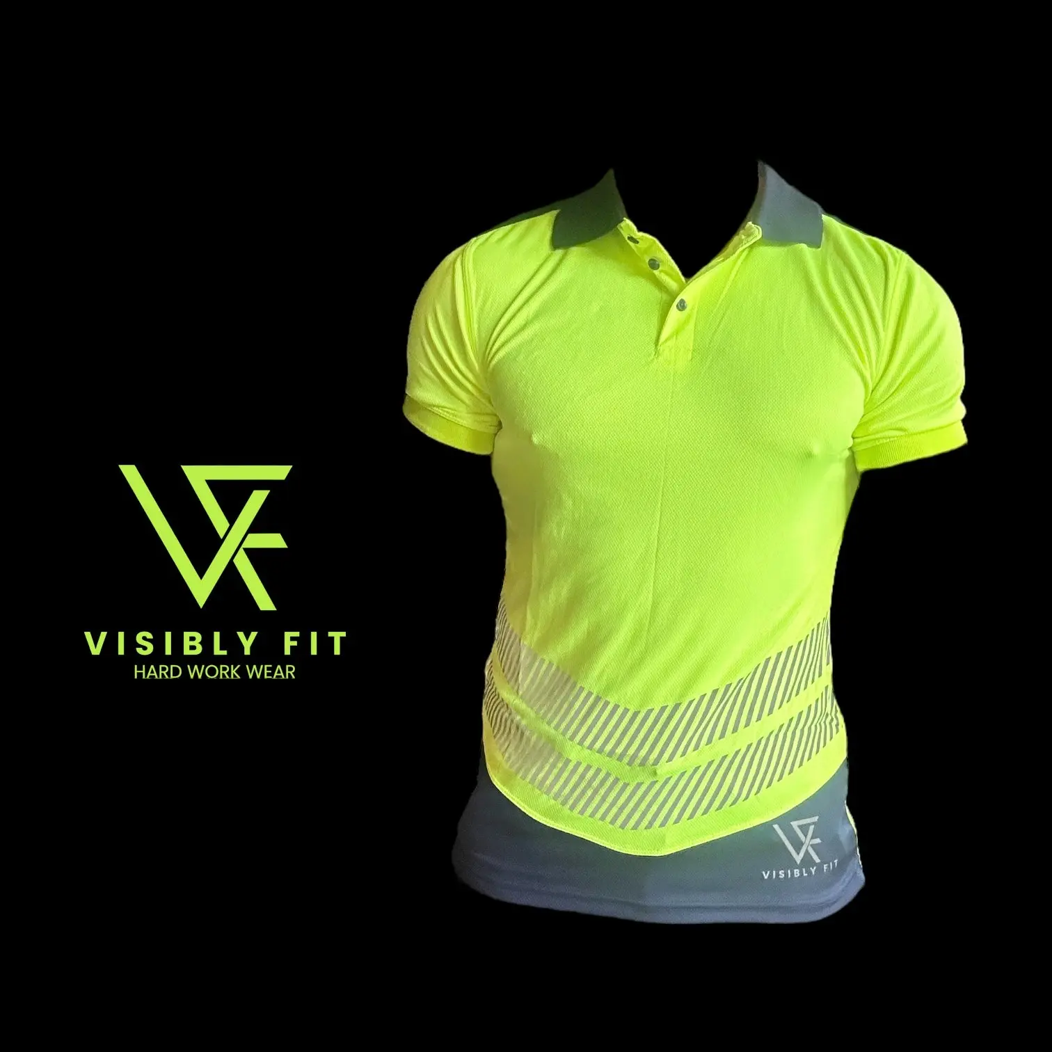 Fitted High Visibility Polo Shirt – Yellow