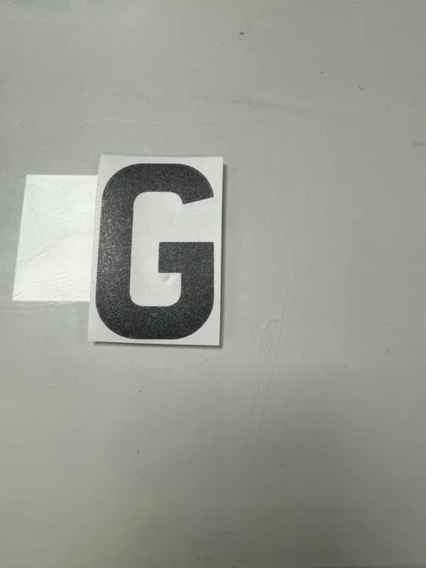 Anti Flash letters designed to disappear when exposed to camera flash 2