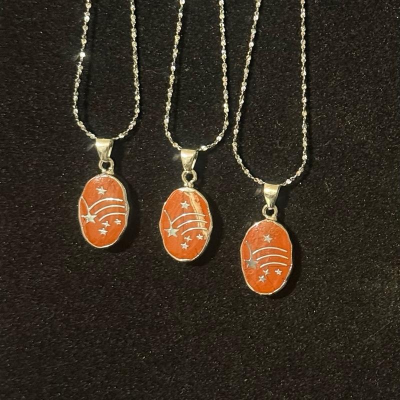 Rhodonite and Tigers eye, Red Jasper, Rose Quartz pendants 1