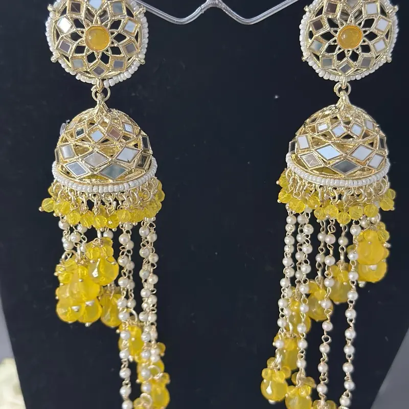 Mirrored Chandelier Earrings 7