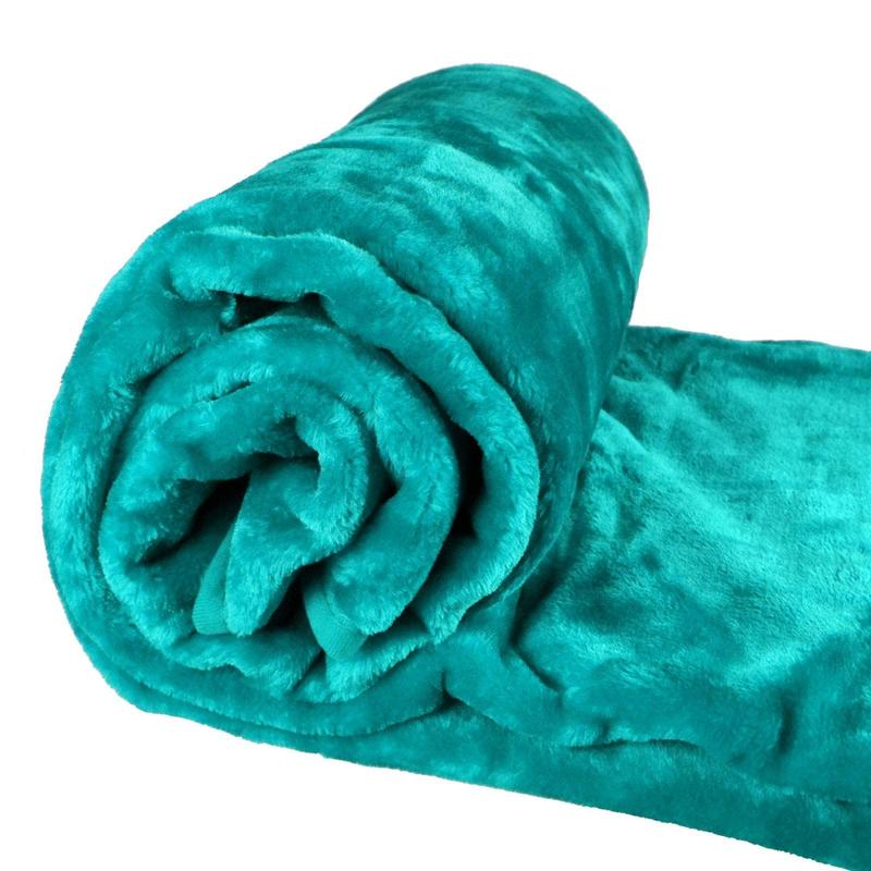 Double & King Size Faux Fur Fleece Mink Blanket Soft Warm Large Sofa Bed Throw 6